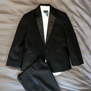 4-Piece Tuxedo Suit, Shirt & Bowtie, Little Boys